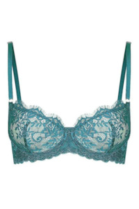 Maverick Underwire Lace Bra Emerald