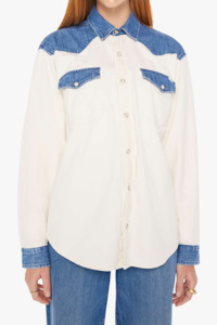 Mother Denim: The Tycoon Shirt Shoulder To Shoulder