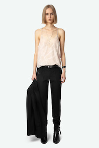 Zadig And Voltaire: Cabri Silk Jacquard Camisole Sweet