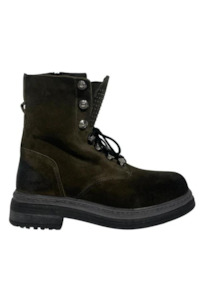 Estilo Emporio: Superstud Suede Boot Olive