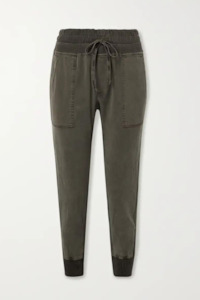 James Perse: Mixed Media Pant Army Green Pigment