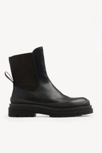 Alli Leather Chelsea Boots Black/ Dark Brown