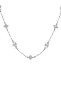 Ayllu Necklace Sterling Silver - White Zircon