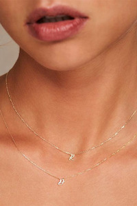 14k Gold Love Letter Necklace