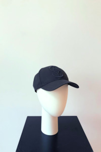 Hats: Logo Embroidered Cap Navy