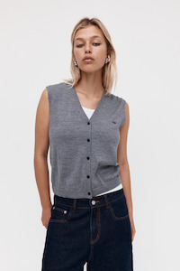 Merino Vest Grey