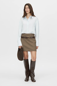 Calone Mini Skirt Chestnut Stripe