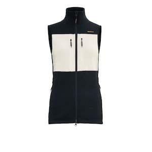 Womens Merino Clothing: EGGA VEST WOMAN INK/OFF WHITE