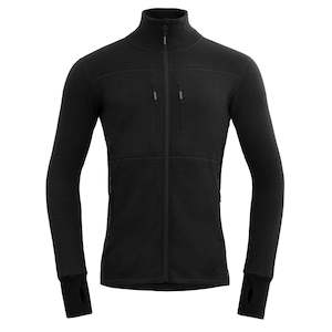 EGGA GRID MERINO MAN JACKET CAVIAR