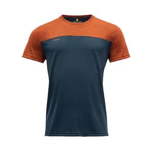 Norang Merino 150 Tee Man Brick Melange/night