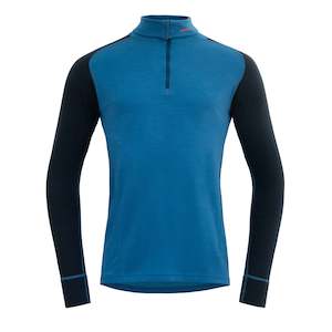 DUO ACTIVE MAN ZIP NECK BLUE/INK