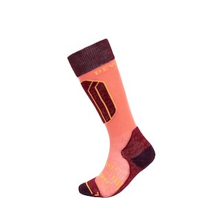 KIDS ALPINE SOCKS BRICK/POPPY