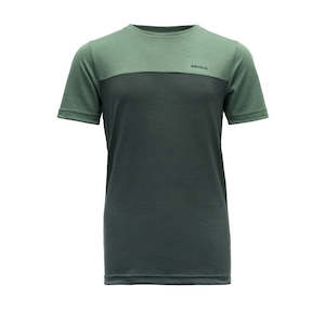 NORANG MERINO TEE JUNIOR 'WOODS/GRASS'