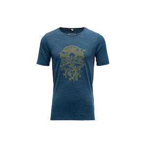 Junior Kids Outdoors Clothing: TROLLVASS MERINO TEE JR FLOOD