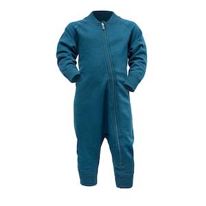 Childrens Outdoor Clothing: NIBBA BABY WOOL PLAYSUIT FLOOD