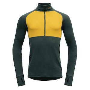 Mens Skiing Clothing: EXPEDITION MAN ZIP NECK "WOODS/ARROWWOOD"