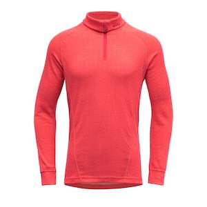 DUO ACTIVE JUNIOR ZIP NECK POPPY