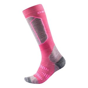 Kids Skiing Clothing: ALPINE KID SOCK CERISE