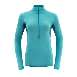 RUNNING MERINO 130 ZIP NECK WOMAN TROPICAL