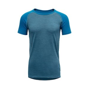 BREEZE MERINO SHIRT JUNIOR BLUE MELANGE