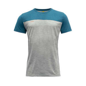 NORANG MAN TEE GREY MELANGE/BLUE MELANGE