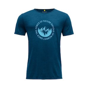 Mens Wooltshirt Clothing: LEIRA MAN TEE SKYDIVER DARK