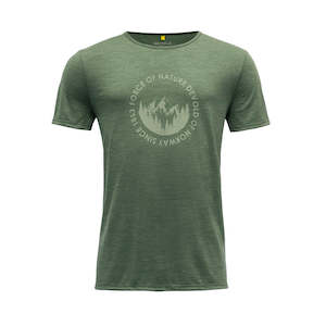 Mens Wooltshirt Clothing: LEIRA MAN TEE FOREST