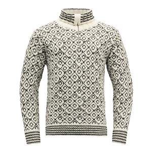 SVALBARD SWEATER HIGH NECK OFFWHITE/ANTH