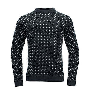 Sorisen Sweater Crew Neck Ink/offwhite