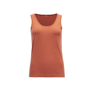 Womens Wool Top Clothing: EIKA MERINO 150 TANK WOMAN CORAL