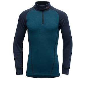 Juniors Merino Wool Top Clothing: DUO ACTIVE JUNIOR ZIP NECK  INK