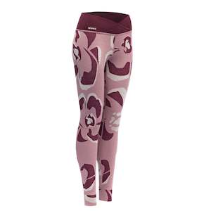 Womens Woollongjohns Clothing: CAMOFLOWER 230 LONGS WOMAN FOXGLOVE