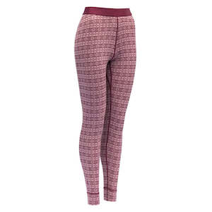 Womens Woollongjohns Clothing: ALNES LONG JOHNS WOMAN FOXGLOVE