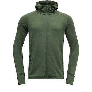 Mens Wooljacket Clothing: NIBBA MAN JACKET W/ HOOD FOREST