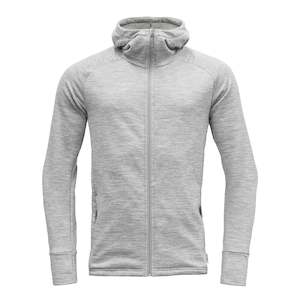 Mens Wooljacket Clothing: NIBBA MERINO JACKET W/HOOD MAN GREY MELANGE