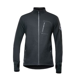 Mens Wooljacket Clothing: THERMO MAN JACKET BLACK