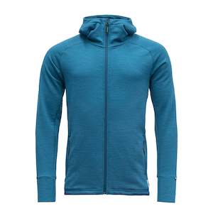 Mens Wooljacket Clothing: NIBBA MAN JACKET W/HOOD BLUE MELANGE