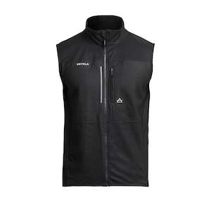 Mens Woolvest Clothing: RUNNING MAN VEST CAVIAR