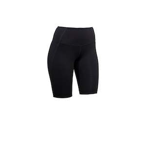 RUNNING WOMAN SHORT TIGHTS CAVIAR