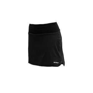 Womens Wool Skirt: RUNNING WOMAN SKIRT CAVIAR