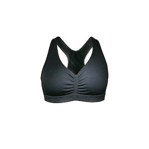 WOOL FLEECE BRA BLACK