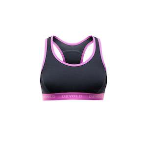 Womens Wool Bras: WOMAN DOUBLE BRA BLACK