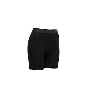 Womens Wool Underwear: LAUPAREN 190 BOXER WOMAN ‘BLACK’