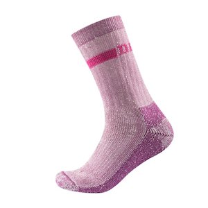 WOMENS OUTDOOR HEAVY SOCK PINK MELANGE