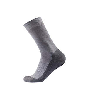 Womens Wool Socks: MULTI MEDIUM UNISEX SOCK GREY MELANGE