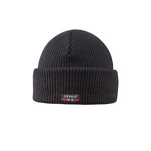 Womens Wool Headwear: DEVOLD CAP BLACK ONE SIZE