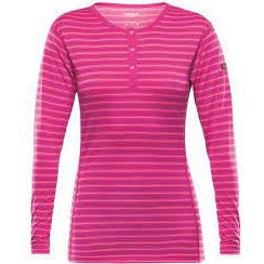 BREEZE WOMAN BUTTON SHIRT FUSCHIA STRIPES