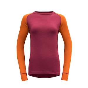 Womens Performance Collection: EXPEDITION MERINO 235 SHIRT WOMAN BEETROOT/FLAME