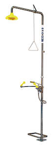 Pratt Combination Safety Shower & Eye Wash Hand & Foot Operated