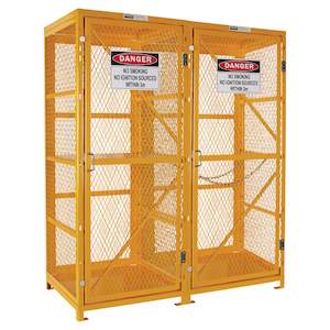 Gas Cylinder Cage - 8 Fork Lift and 9 G size cylinders - Flat Packed